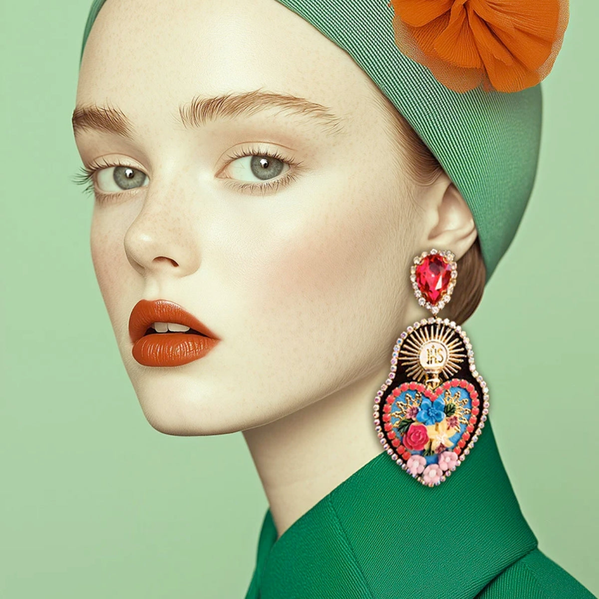 Mouchkine Jewelry Black Ex Voto Earrings