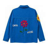 Chill Vibes Beaded Floral Jacket