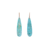 Ishq 18k Rose Gold Amazonite Stone Dangle Earrings