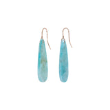 Ishq 18k Rose Gold Amazonite Stone Dangle Earrings