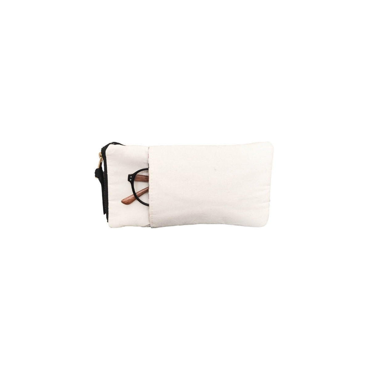 Bag-All Cream Sunglasses Case with Slip Pocket