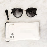 Bag-All Cream Sunglasses Case with Slip Pocket