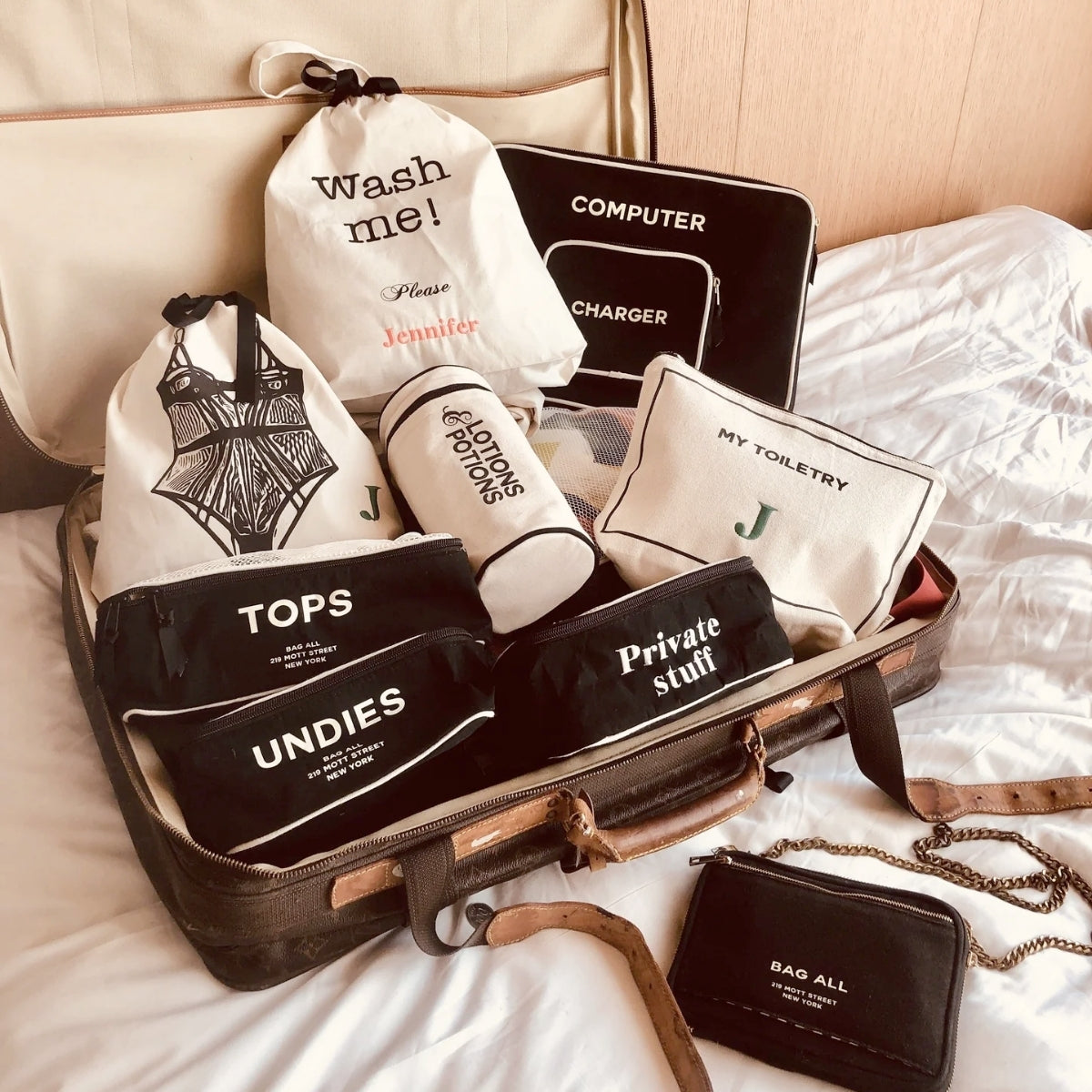 Bag-All Cream Wash Me Laundry Bag