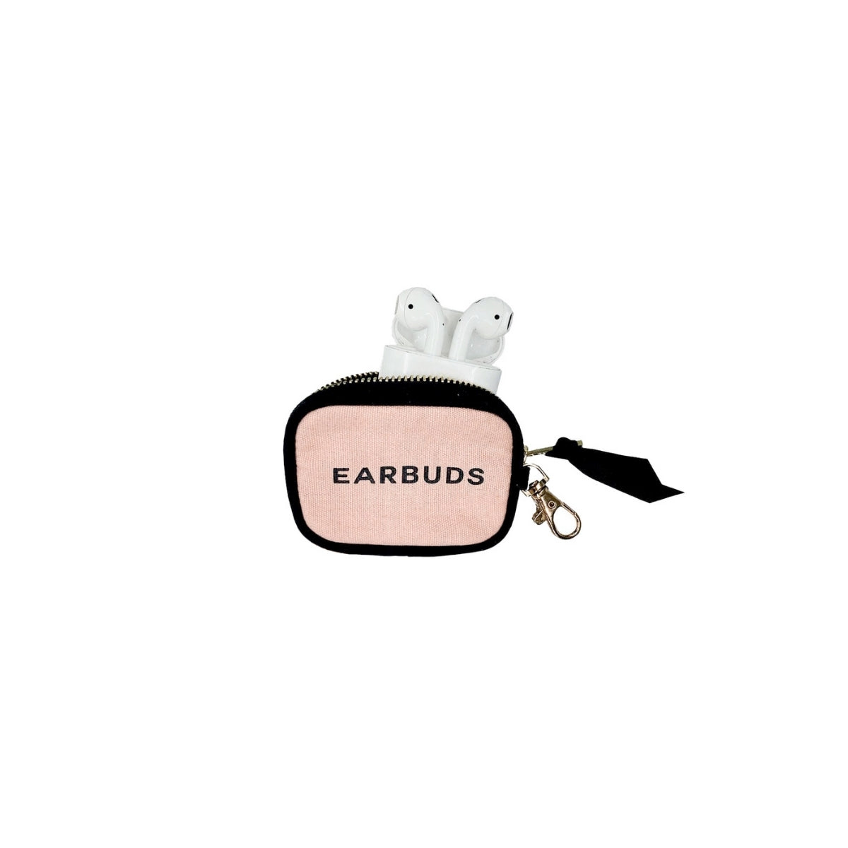 Bag-All Pink Blush Earbuds Travel Case with Clasp