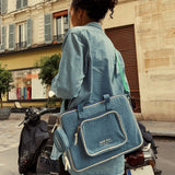 Bag-All Denim Earbuds Travel Case with Clasp