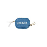 Bag-All Denim Earbuds Travel Case with Clasp