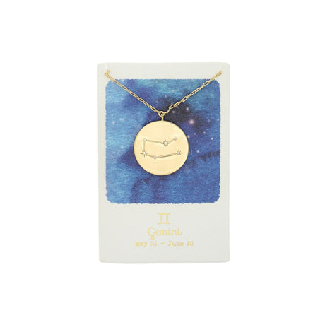Zodiac Constellation Coin Necklace
