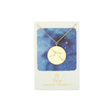 Zodiac Constellation Coin Necklace