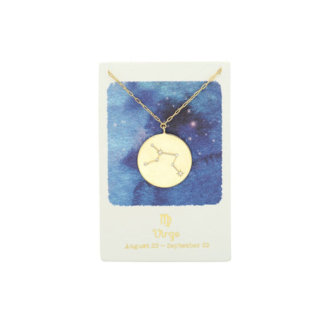 Zodiac Constellation Coin Necklace