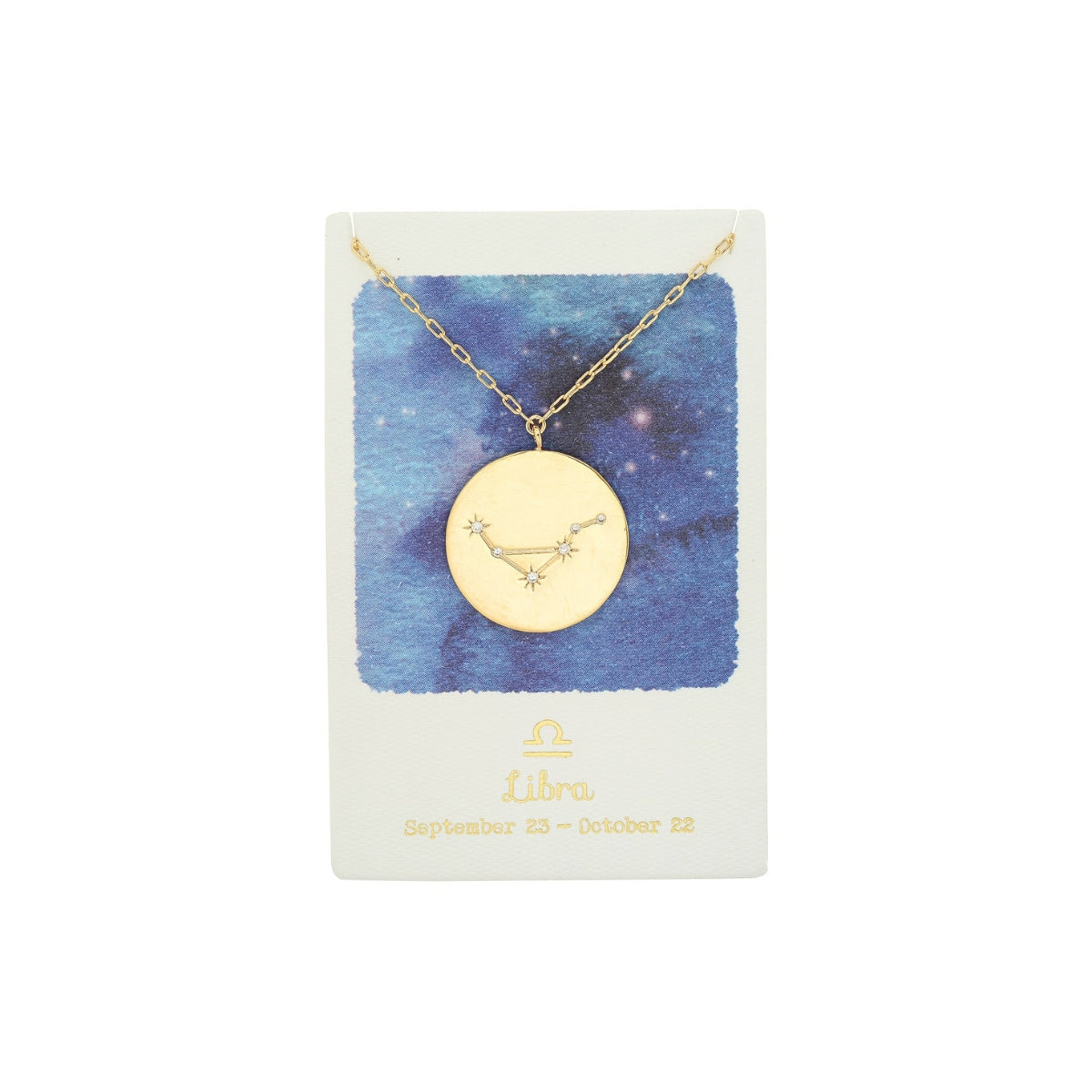 Zodiac Constellation Coin Necklace