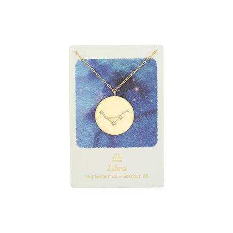 Zodiac Constellation Coin Necklace
