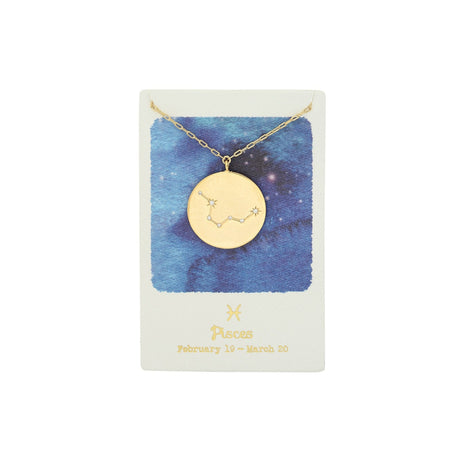 Zodiac Constellation Coin Necklace