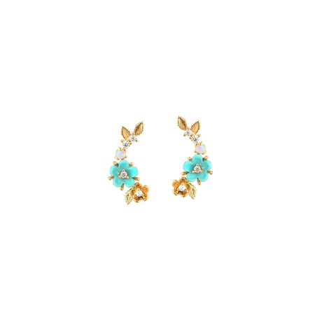 Tai Blossom Trail Crawler Earrings