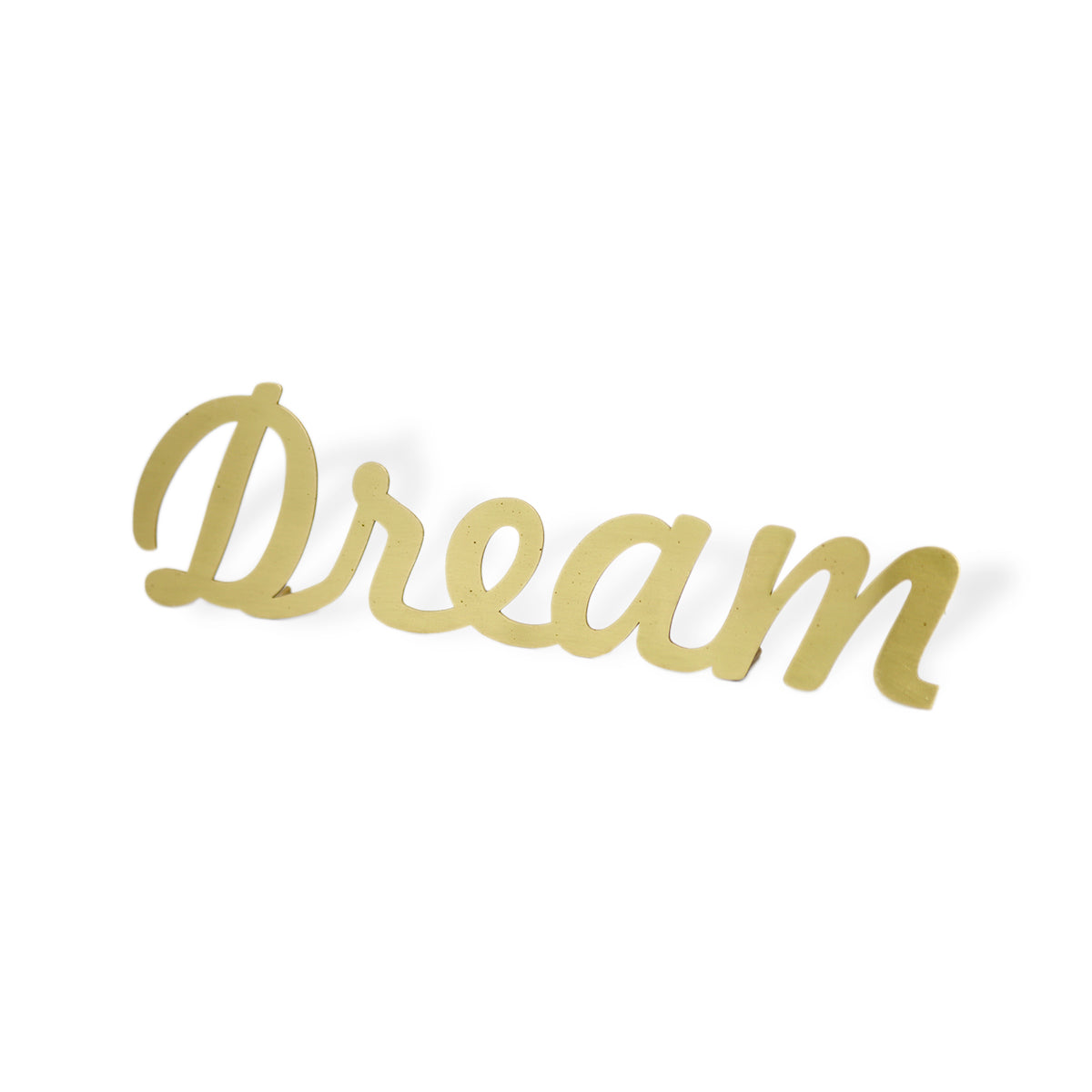 Il Etait Une Fois Cursive Dream Brass Word Art Tabletop Decor