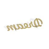 Cursive Dream Brass Word Art Tabletop Decor