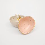 Pink and Cream Pomegranate Bowls Set of 2