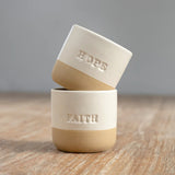 Curate Home Hope and Faith Cups Set of 4