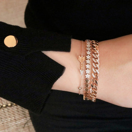 Kismet by Milka 14k Rose Gold Maxi Arrow Bracelet