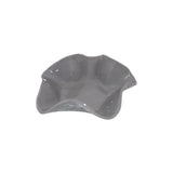 Plated Ceramics Grey Wavy Ceramic Snack Bowl