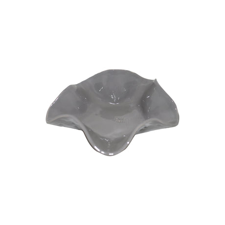 Plated Ceramics Grey Wavy Ceramic Snack Bowl