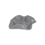 Plated Ceramics Grey Wavy Ceramic Snack Bowl