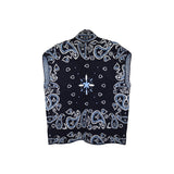 Blue Bandana Paisley Vest