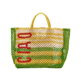 The Jacksons Bags Olive Ciao Yellow Jute Bag