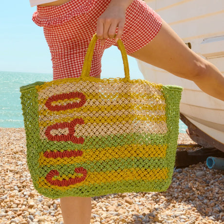 The Jacksons Bags Olive Ciao Yellow Jute Bag
