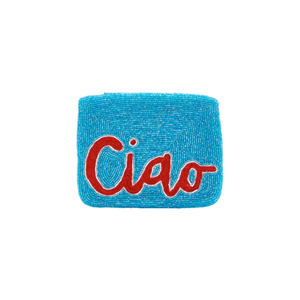 The Jacksons Bags Blue Mini Ciao Beaded Clutch Bag
