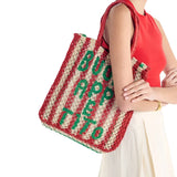 The Jacksons Bags Small Lottie Buon Appetito Scarlet Jute Bag