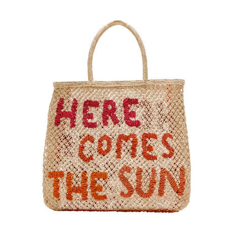 The Jacksons Bags Large Here Comes The Sun Natural Jute Bag
