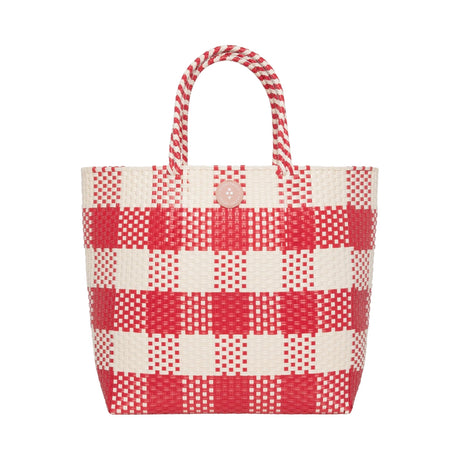 Sorbet Island Red Woven Tote Bag