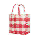 Sorbet Island Red Woven Tote Bag