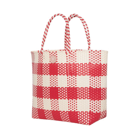 Red Woven Tote Bag
