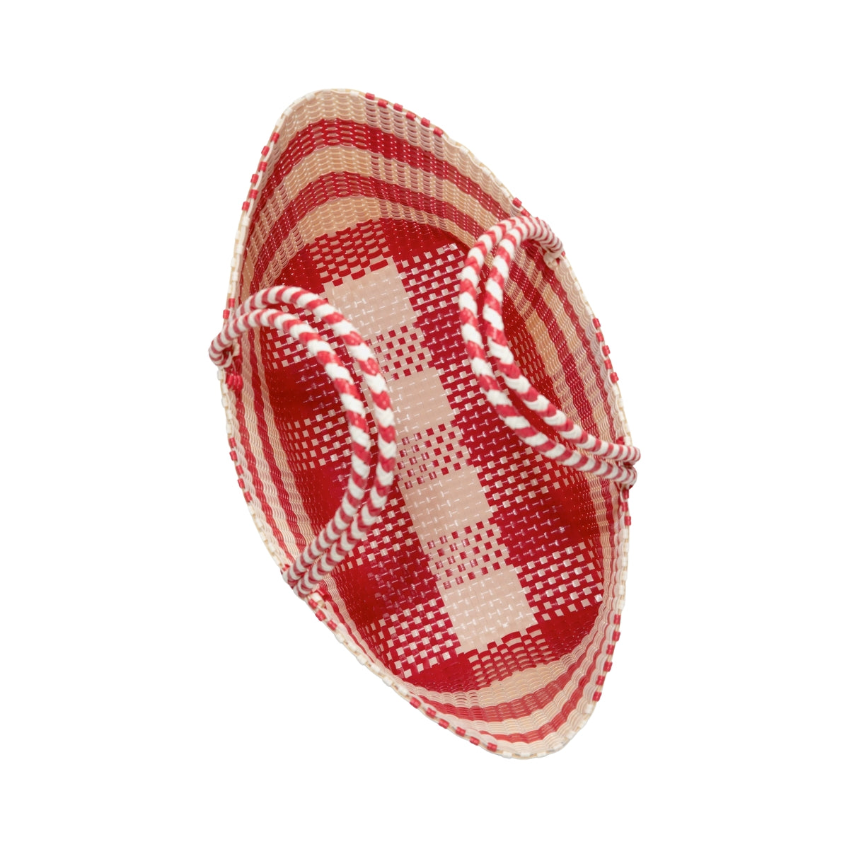 Sorbet Island Red Woven Tote Bag