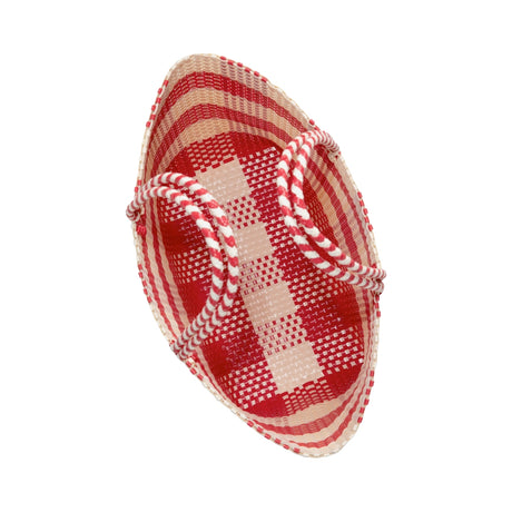 Sorbet Island Red Woven Tote Bag