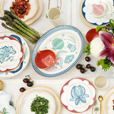 Curate Home Blue Chintz Platter