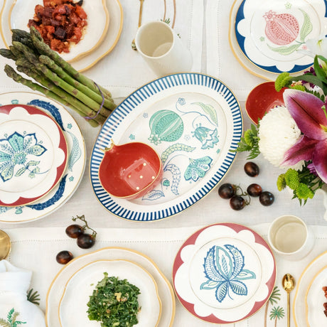 Curate Home Blue Chintz Platter