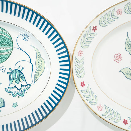 Curate Home Blue Chintz Platter