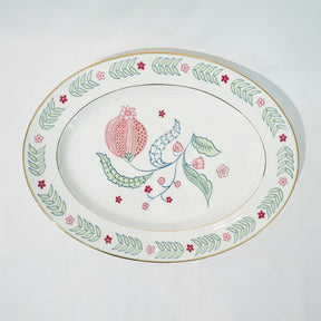 Curate Home Red Chintz Platter