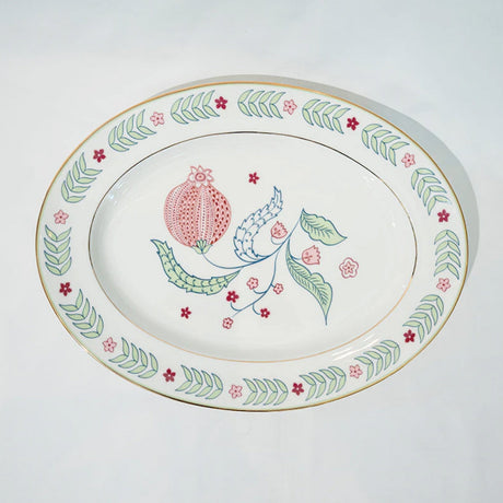 Curate Home Red Chintz Platter