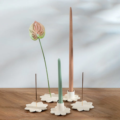 Curate Home Candle and Twig Holder Set