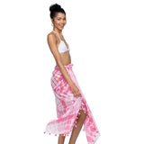 Golden Sun Pink Tie Dye Beachy Breeze Sarong