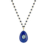 Rachel Reinhardt Lapiz Lazuli and Aqua Necklace