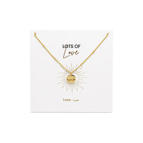 Night Blossom Love Arabic Engraving Necklace
