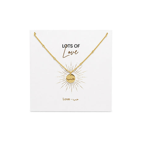 Night Blossom Love Arabic Engraving Necklace