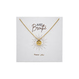 Night Blossom Peace Arabic Engraving Necklace