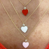 Alexa Jewelry 18k Gold White Rockstar Necklace