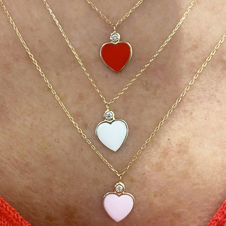 Alexa Jewelry 18k Gold White Rockstar Necklace