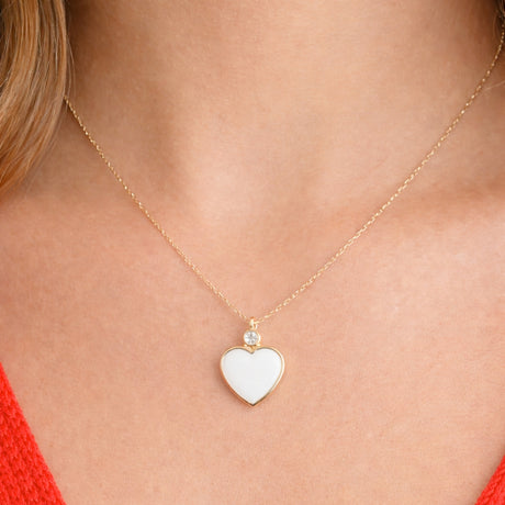 Alexa Jewelry 18k Gold White Rockstar Necklace